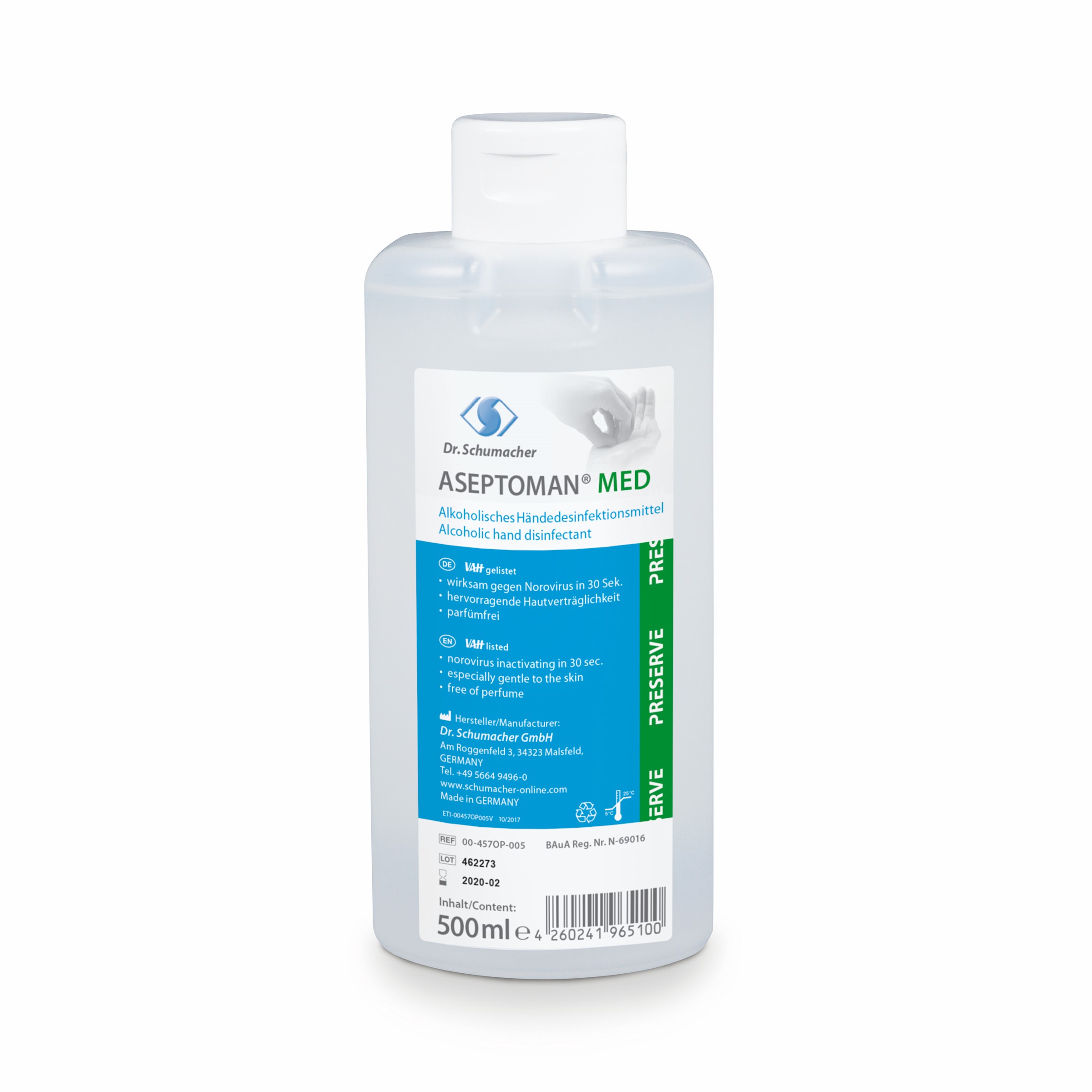 Produktbild: Dr. Schumacher Aseptoman med 500ml