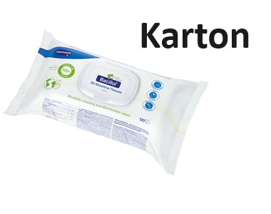 Produktbild: Hartmann Bacillol 30 Sensitive Green Tissues 6x120 Tücher (Karton)