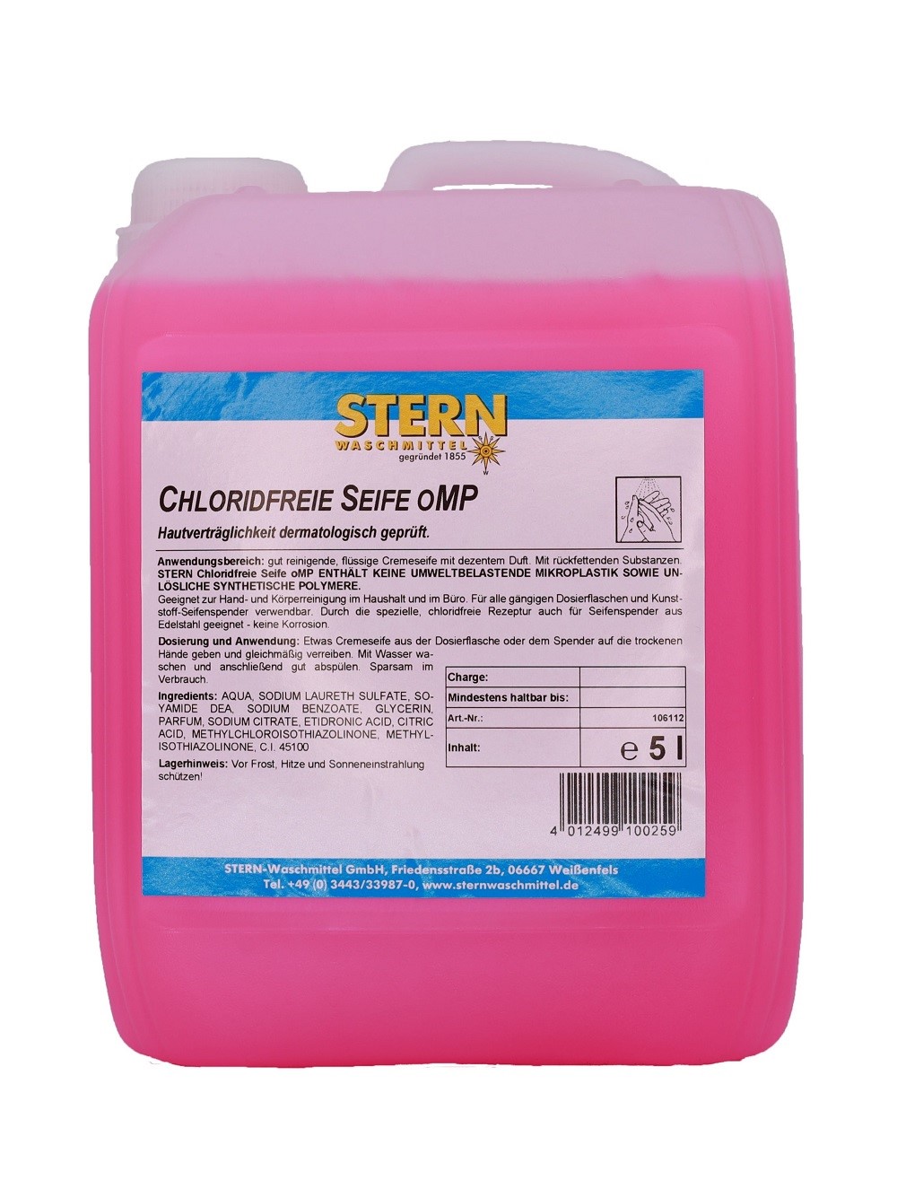 Produktbild: STERN Cremeseife rosa chloridfrei 5l