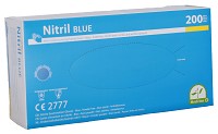 Produktbild: Einmalhandschuhe Nitril puderfrei  blau XL 200 Stück