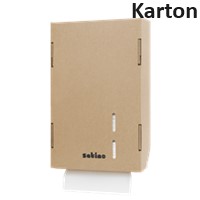 Produktbild: Falthandtuchspender aus Karton befüllt mit 360 Blatt 6 Stück (Karton)