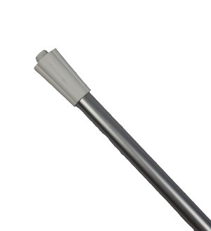 Produktbild: Haug Aluminiumstiel weiß 150cm mit Aussengewinde