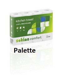 Produktbild: Küchenrolle 2lg hochweiß RC satino comfort 216 Pack (Palette)