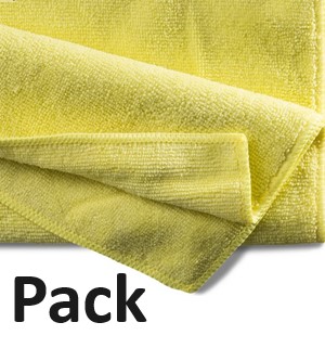 Produktbild: Microfasertuch Economic gelb 40x40cm 20 Tücher (Pack)