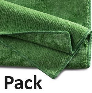 Produktbild: Microfasertuch Economic grün 40x40cm 20 Tücher (Pack)