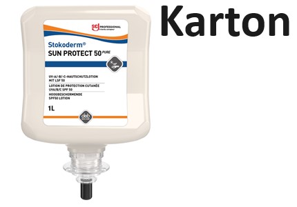 Produktbild: SCJ Stokoderm Sun Protect 50 Pure 6x1000ml Kartusche (Karton)