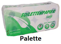 Produktbild: Toilettenpapier 2lg weiß RC 33 Sack (Palette) 