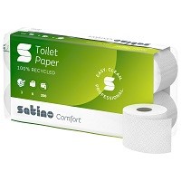 Produktbild: Toilettenpapier 3lg hochweiß RC Santino Comfort 8x200 Blatt 