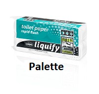 Produktbild: Toilettenpapier 3lg hochweiß ZS liquify 33 Sack (Palette)