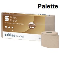 Produktbild: Toilettenpapier 4lg soft beige RC satino PureSoft 27 Sack (Palette)