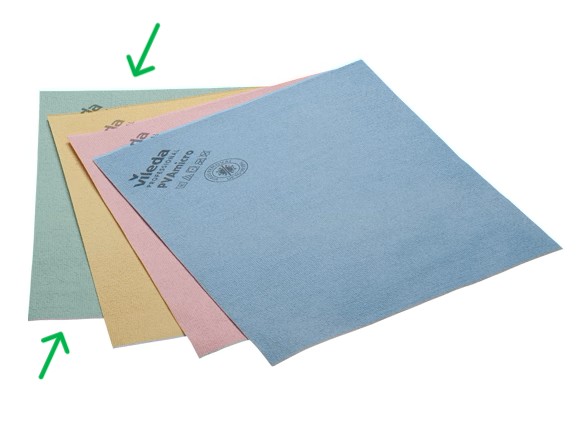 Produktbild: VILEDA Microfasertuch PVAmicro grün 38x35cm 5 Stück