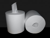 Produktbild: Papierrolle 1lg hochweiß ZS 22x23cm 6x1000 Blatt Eutertuch