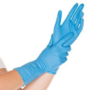 Chemikalienschutzhandschuhe Nitril blau 