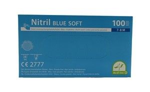 Einmalhandschuhe Nitril puderfrei blau M 100 Stück