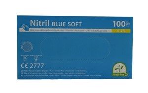 Einmalhandschuhe Nitril puderfrei blau S 100 Stück
