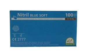Einmalhandschuhe Nitril puderfrei blau XL 100 Stück