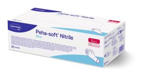 Einmalhandschuhe Peha soft Nitril puderfrei blau L 100 Stück shop