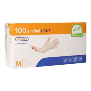 Einmalhandschuhe Vinyl light gepudert M 10x100 Stück (Karton)