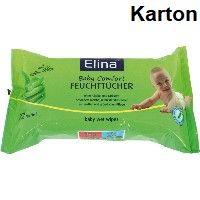 Elina med Baby Comfort Feuchttücher 20x15cm 24x72 Tücher (Karton)