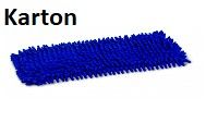 Microfasermopp Chenille blau Karton