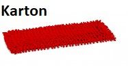 Microfasermopp Chenille rot 50 cm 50 Stück (Karton)