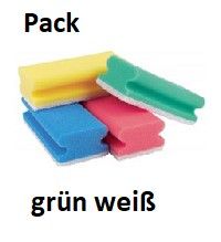 Pflegeschwamm Kratzfrei grün_weiss Pack