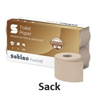 Toilettenpapier 3lg soft beige RC satino