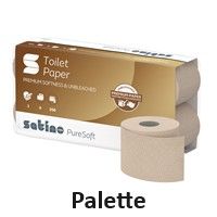 Toilettenpapier 3lg soft beige RC satino