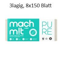 Toilettenpapier 3lg weiß RC MachMit Pure