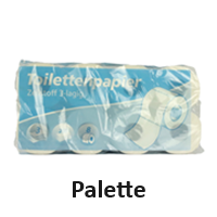 Toilettenpapier 3lg hochweiß ZS 33 Sack (Palette)