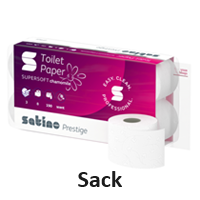 Toilettenpapier 3lg hochweiß ZS Kamilleduft satino prestige 64x150Blatt (Sack)